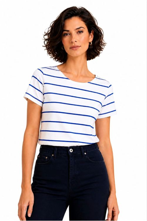 Blusa listra uno royal
